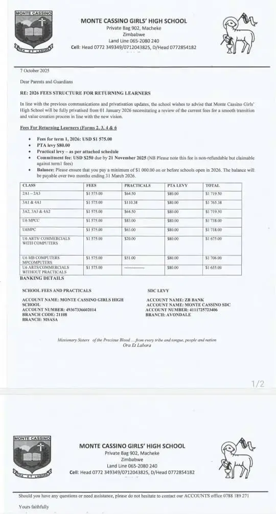 Monte cassino fees