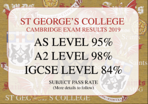 St Georges College Pass Rate