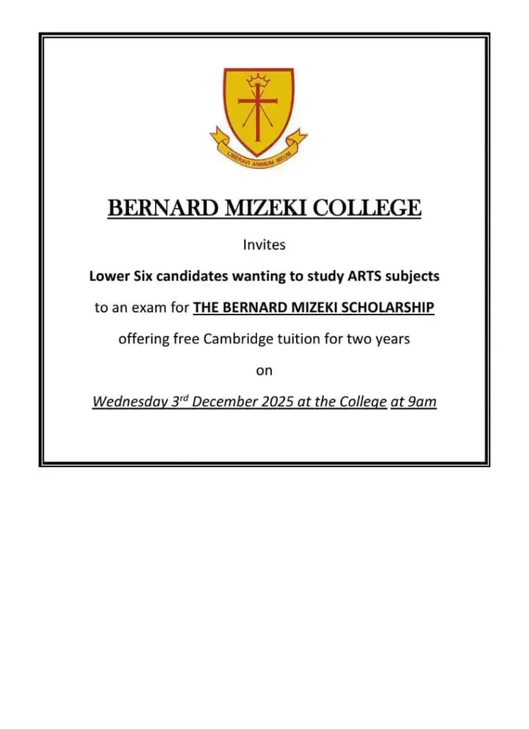 Bernard Mizeki College Scholarship
