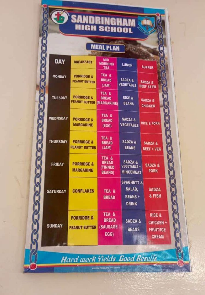 Sandringham meal plan