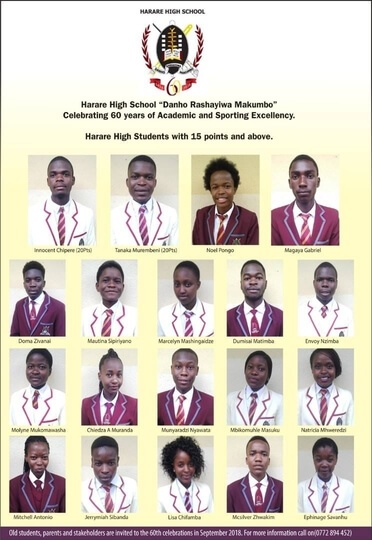 Harare High School Pass Rate