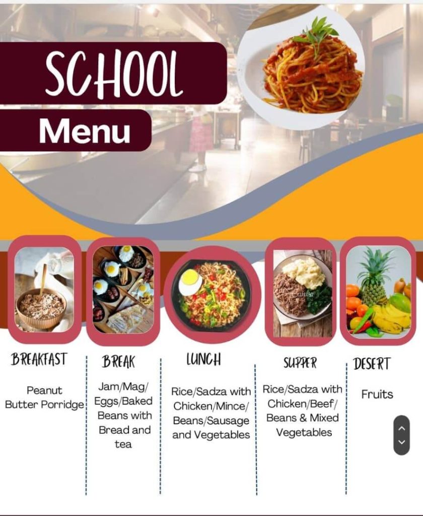 St Luke Jemedza Meals and diet