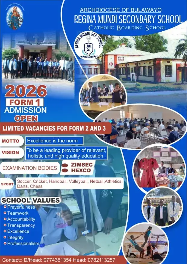 Regina Mundi sec school form 1 admission