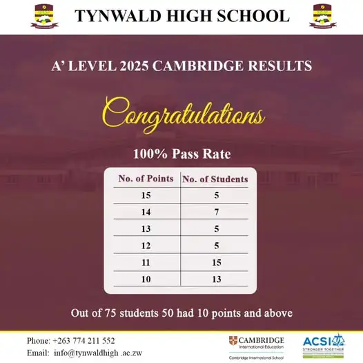 Tywald high school 2025 A-level results