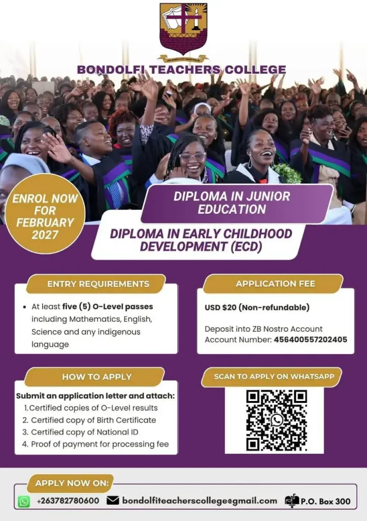 Bondolfi Teacher's College Feb 2027 intake