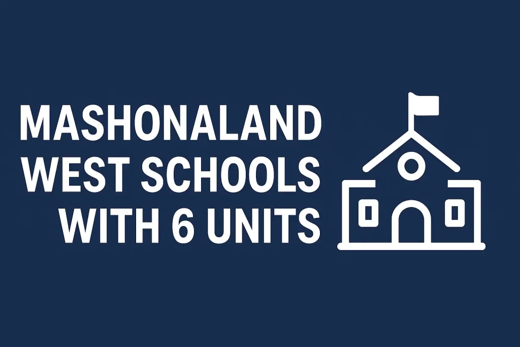 Mash West Schools with 6 units
